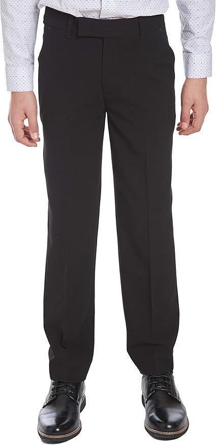 Calvin Klein Boy's Black Flat Front Stretch Slim Fit Pant |Calvin Klein In Lebanon