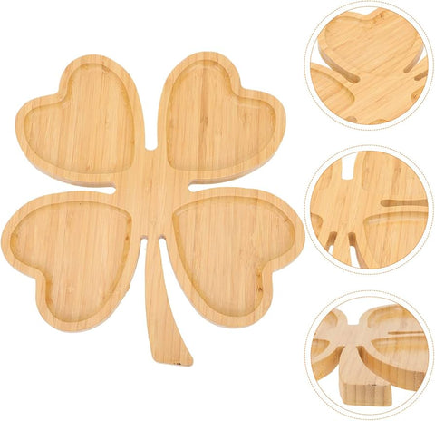 Lomenox 4 Hearts Shape Wood Serving Plate | Lomenox In Lebanon