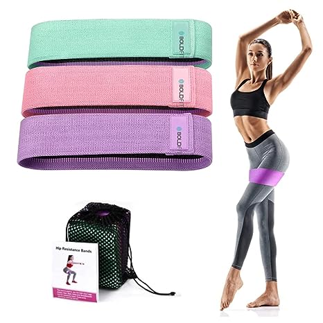 Boldfit Fabric Resistance Band - Loop Hip Band for Women & Men A248 shr