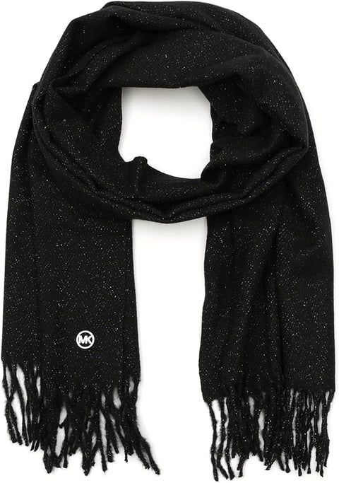 Michael Kors Women's Black Metallic Herringbone Wrap Scarf | Michael Kors in Lebanon
