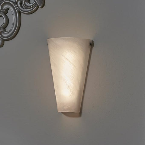 It's Exciting Lighting White IEL-4400 Glass Wall Sconce with 4 Hour Timer | It's Exciting Lighting In Lebanon