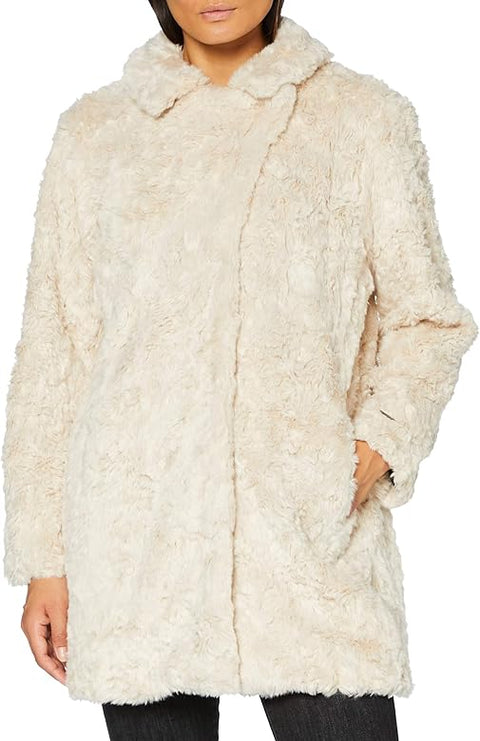 Garcia Women's Beige Fur Coat |Garcia in Lebanon
