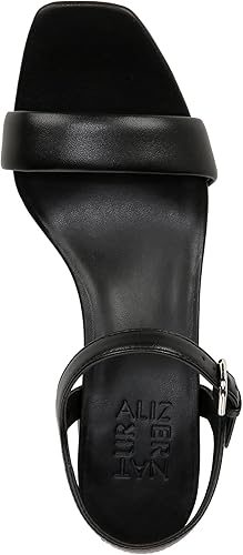 Naturalizer Women's Black Izzy Block Strap Heeled Sandals | Naturalizer in Lebanon