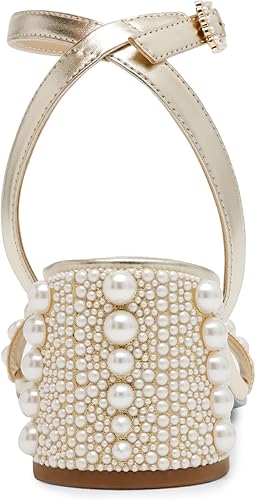 Betsey Johnson Women's Gold Sb-Tina Heeled Sandal | Betsey Johnson In Lebanon