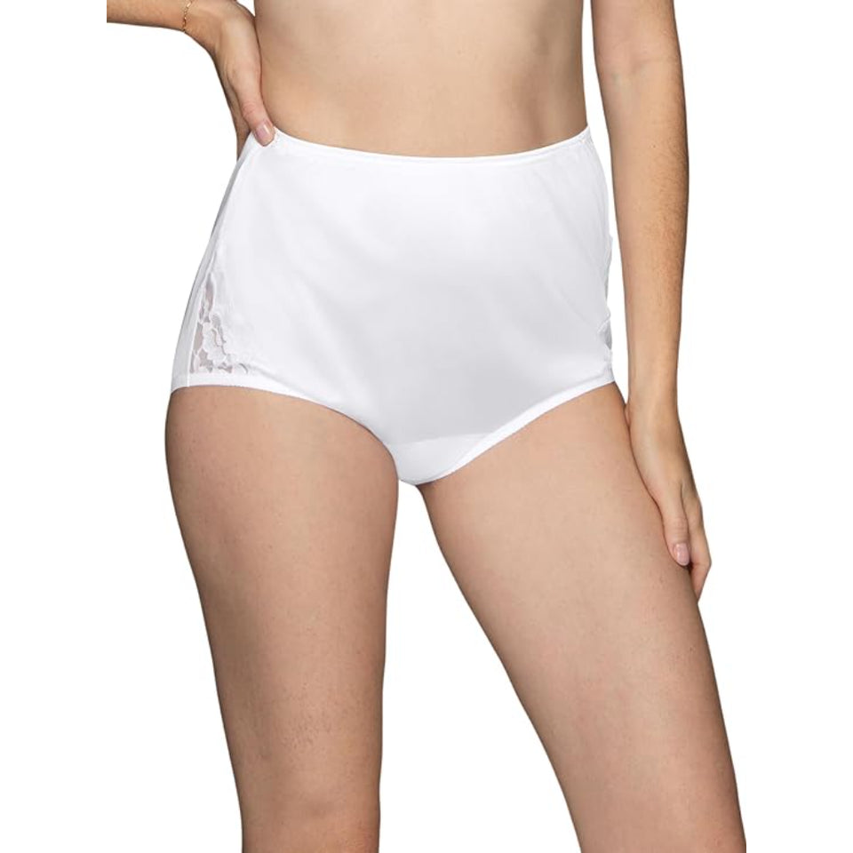 Vanity Fair Women's White 3-Pack Lace Brief