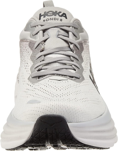 Hoka Men's Light Grey Bondi 8 Sneakers | Hoka In Lebanon