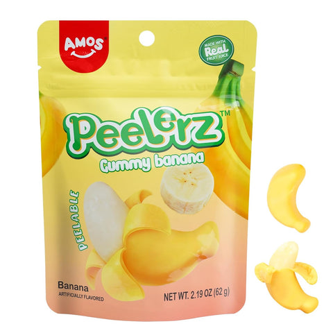 Amos Peelerz Gummy Banana 65g | Amos In Lebanon