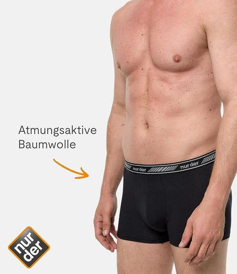 Nur Der Men's 2 Black Boxer 3D-Flex Classic Doppelpack Panties 2x-L | Nur Der  In Lebanon