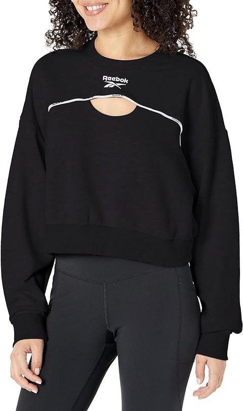 Reebok Women's Black Sweatshirt ABF915 shr
