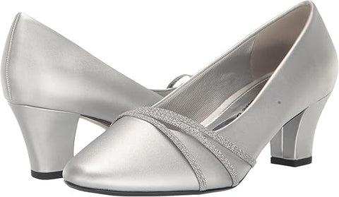 Easy Street Women's Silver Cristiny Heels | Easy Street In Lebanon