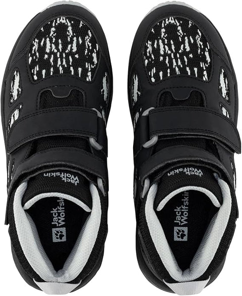 Jack Wolfskin Boy's Black Woodland 2 Texapore Mid VC K Sneakers |Jack Wolfskin in Lebanon