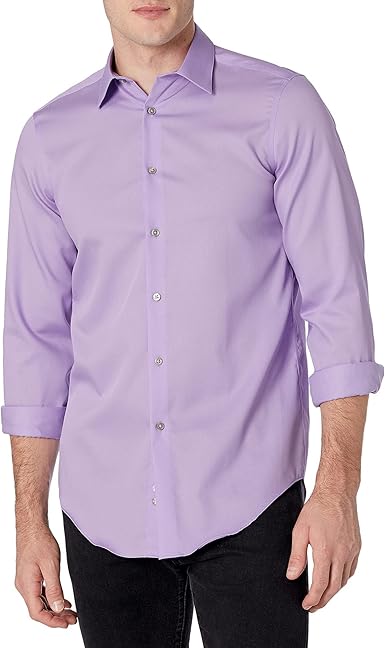 Calvin Klein Men's Purple Slim Fit Dress Shirt | Calvin Klein In Lebanon