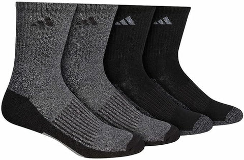 Adidas Men's Black & Gray High Quarter Socks 4 pairs |Adidas In Lebanon