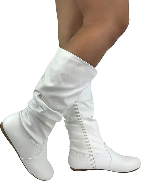 Forever Women's White Soft Slouchy Boot | Forever In Lebanon