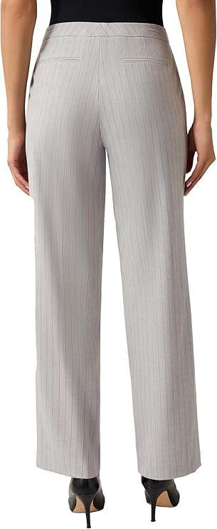 Kasper Women's Grey Fly Front Extend Tab Trouser | Kasper In Lebanon