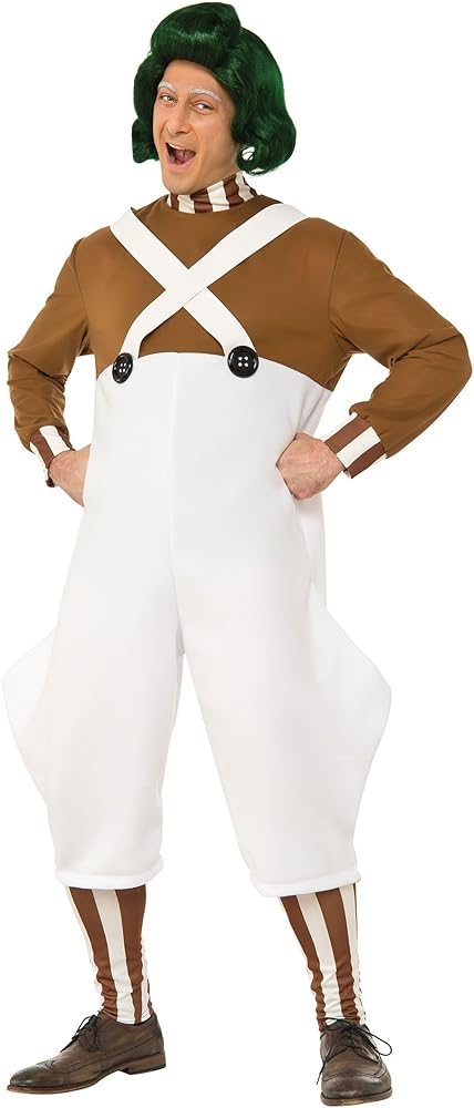 Rubies Men's Multicolor Willy Wonka Deluxe Oompa Loompa Costume | Rubies In Lebanon