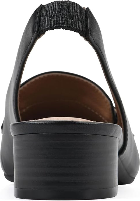 White Mountain Women's Black Boreal Low Block Loafers | White Mountain In Lebanon