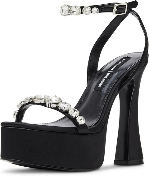 Steve Madden Women's Black Jessica Rich Zoey Heeled Sandal | Steve Madden In Lebanon