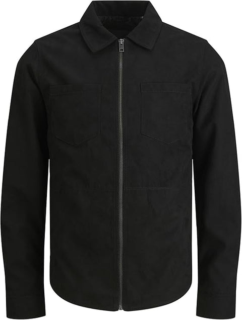 Jack & Jones Men's Black Jprblacooper Pu Jacket | Jack & Jones In Lebanon