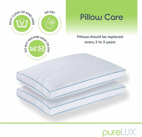 PureLUX White Gel Memory Foam Queen Pillows-2 Pack  |PureLUX In Lebanon