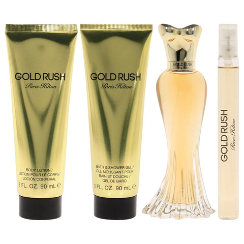 Paris Hilton Women's Eau De Parfum Gold Rush Gift Set 4 pcs|Paris Hilton In Lebanon