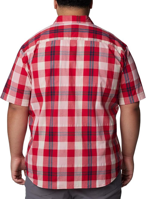 Columbia Men's Red Rapid Rivers II Short Sleeve Shirt|Columbia In Lebanon