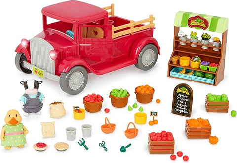 Woodzeez Market Truck Playset with 2 Posable Doll Figures |  Woodzeez In Lebanon