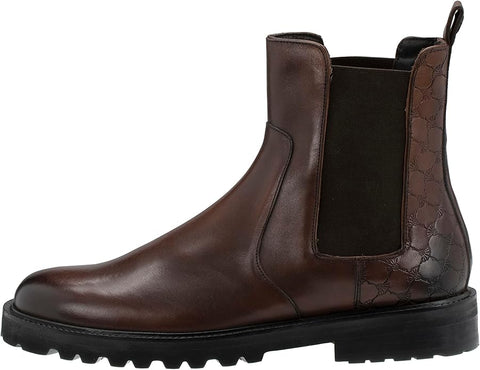 Joop Dark Brown Pero Stampa Mario Chelsea Ankle Boots | Joop In Lebanon