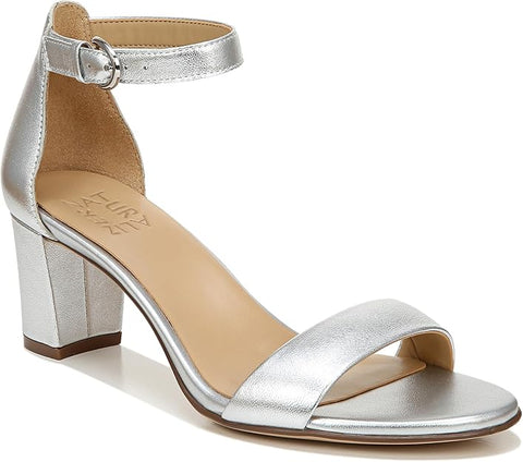 Naturalizer Women's Silver Vera Ankle Strap Dress Sandals | Naturalizer In Lebanon