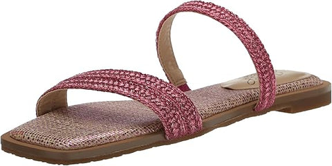 Jewel Badgley Mischka Women's Pink Helena Flat Slipper | Jewel Badgley Mischka in Lebanon