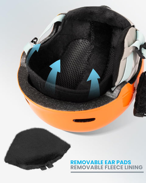 OutdoorMaster Kids Orange Ski Helmet |OutdoorMaster In Lebanon