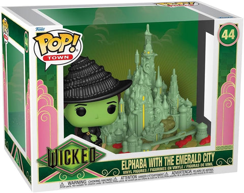 Funko Pop! Town: Wicked - Elphaba with The Emerald City Figure |Funko Pop In Lebanon