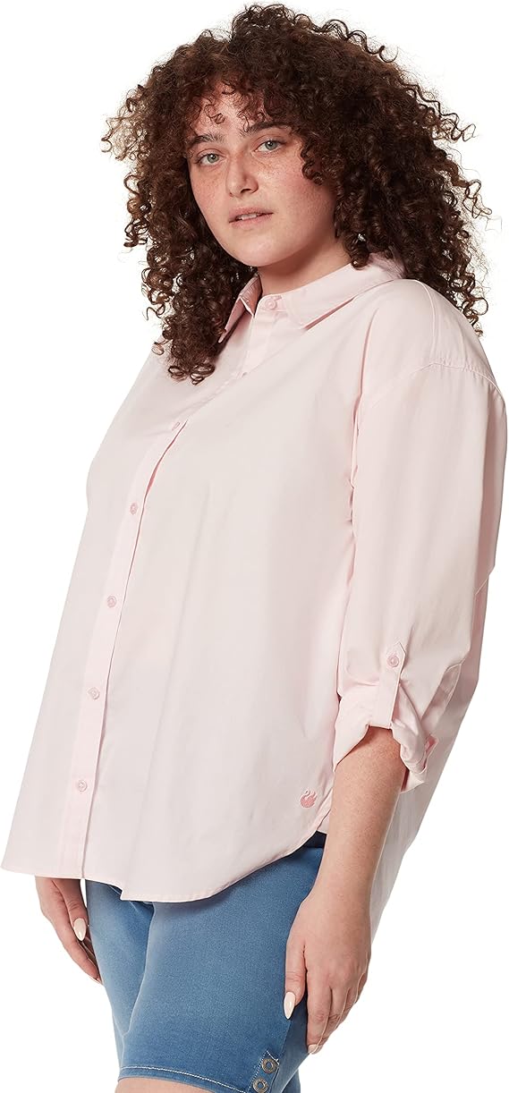 Gloria Vanderbilt Women's Light Pink Amanda Button Down Shirt | Gloria Vanderbilt In Lebanon