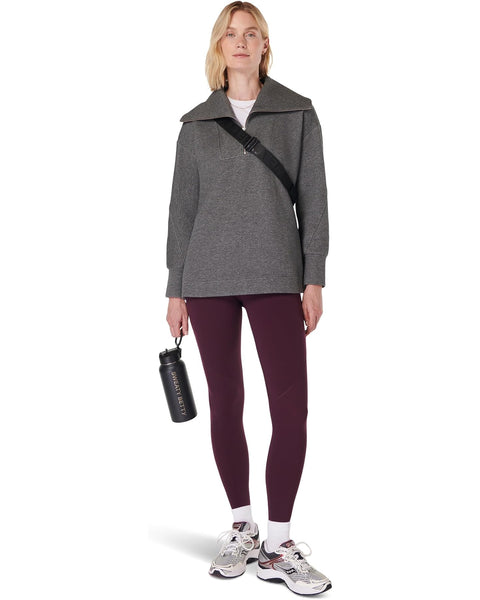Sweaty Betty Women's Gray Restful Bouclé Quilted Sweatshirt | Sweaty Betty  in Lebanon