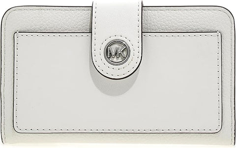 Michael Kors Women's White Medium Tab Pocket Bifold Wallet | Michael Kors In Lebanon