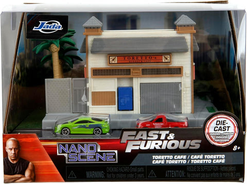 Jada Fast & Furious Toretto's Market & Cafe Nanoscene & 2 1.65" Die-cast Cars|Jada In Lebanon