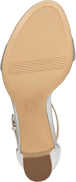 Naturalizer Women's Silver Vera Ankle Strap Dress Sandals | Naturalizer In Lebanon