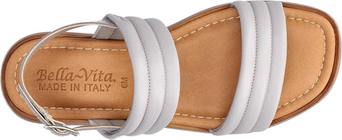 Bella Vita Women's Gray Ode-Italy Flat Sandal | Bella Vita in Lebanon