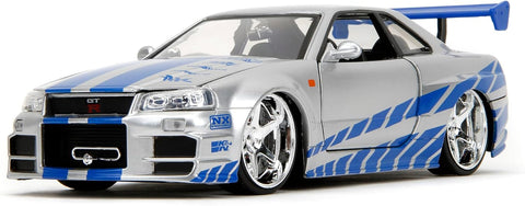 Jada Metal Model: Fast & Furious Car 1/24: Brian's Nissan Skyline GT-R|Jada In Lebanon