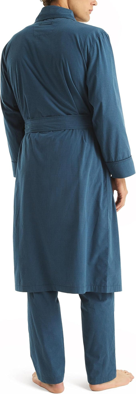 Nautica Men's Dark Blue Sustainably Crafted Robe | Nautica In Lebanon