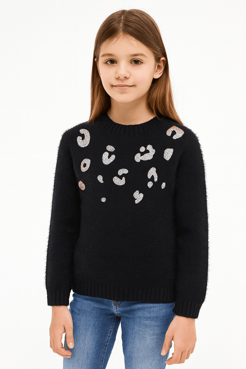 Boboli Girl's Dark Grey Fur Blouse | Boboli in Lebanon