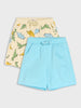 Sinsay Boy's 2-Pack Shorts White & Blue  AYA