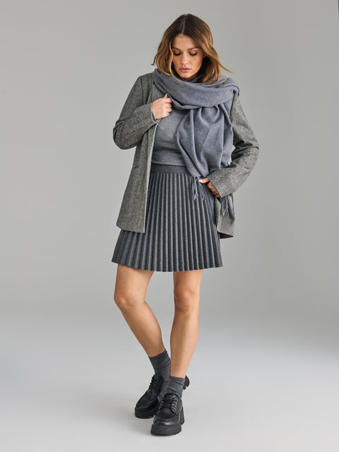 Sinsay Women's Grey Pleated Skirt | Sinsay in Lebanon