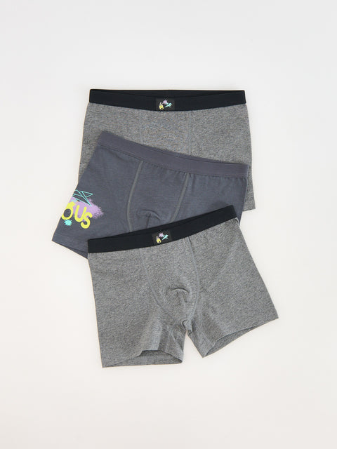 Reserved Baby Boy's Grey 3-Pack Boxers | Reserved In Lebanon