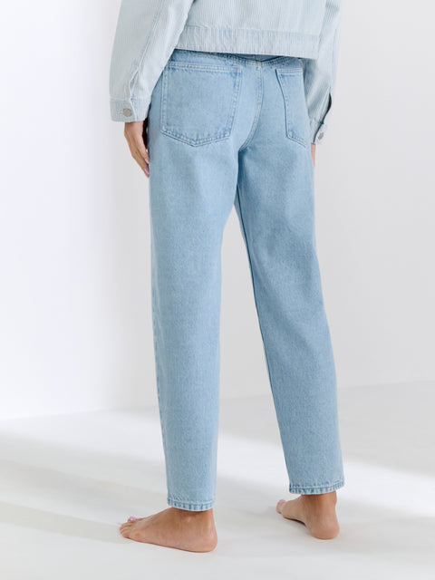 Sinsay  Women's Dusty Blue Mom Jeans  |  Sinsay in Lebanon