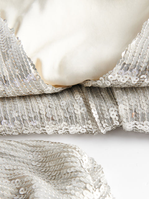 Reserved Women's Silver Mini Dress With Sequins | Reserved In Lebanon