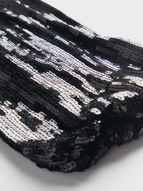 Reserved Women's Black Mini Dress With Sequins | Reserved In Lebanon