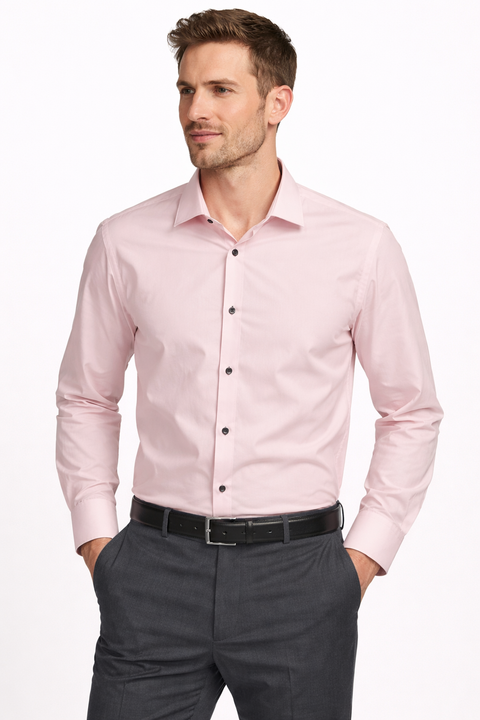 Alfani Men's Pink Slim-Fit Solid Dress Shirt | Alfani In Lebanon