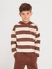 Sinsay Boy's Brown & Beige Striped Pullover Hoodies | Sinsay In Lebanon