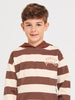 Sinsay Boy's Brown & Beige Striped Pullover Hoodies | Sinsay In Lebanon